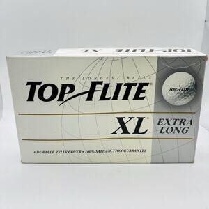 Top Flite XL High Trajectory Golf Balls 4 Sleeves/12 Balls 1994 Vintage USA.